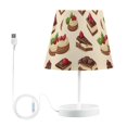 thumbnail image 7 of Yayeee Mini Table Lamp 10.8" Dimmable with Fabric Shade 3 Color Temperatures, Strawberry Cake, 7 of 7