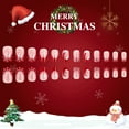 thumbnail image 6 of Yoyauz 24 PCS Christmas Fake Nail Red and White Christmas Hat Design Short Fake Nail, Christmas Holiday Red and White Nail Used for DIY Nail Decoration in Winter, 6 of 8