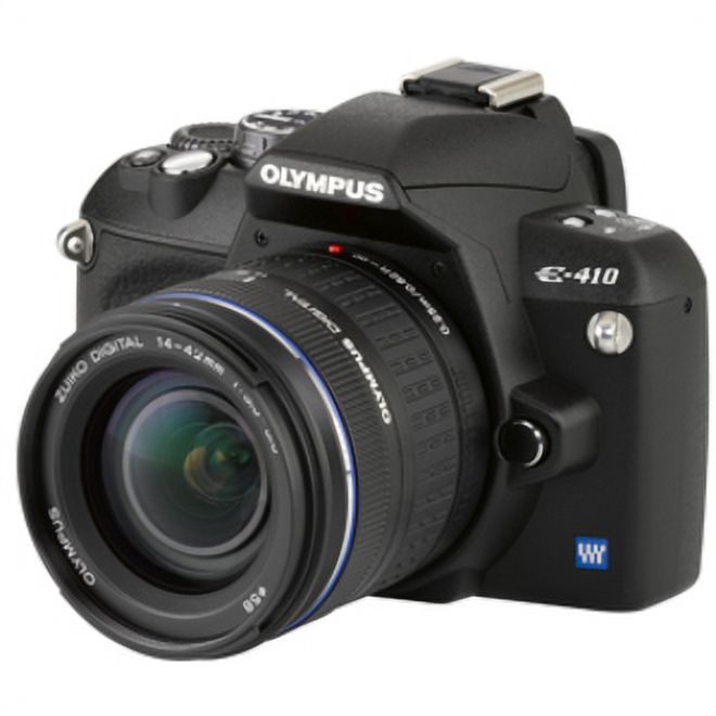 Olympus EVOLT E-410 10 Megapixel Digital SLR Camera with Lens, 0.55", 1.65" (Lens 1), 1.57", 5.91" (Lens 2) - image 2 of 6