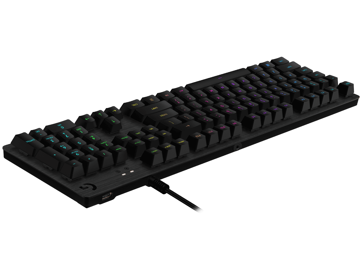 Logitech G513 Mechanical Gaming Corded Computer Keyboard for PC, Black