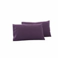 thumbnail image 2 of Pillowcase 2Pcs Purple Polyester Pillow Protectors 48x74cm Breathable Oil-Proof Pillowcase Covers for Hotel Home Use Rkxzt, 2 of 9