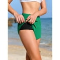 thumbnail image 6 of Women's Board Shorts with Soft Built in Soft Briefs High Waisted Elastic Swim Shorts with Pockets Classic Versatile Swimming Trunks, 6 of 7