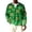 Green, variant on Men's St. Patrick's Day Shamrock Henley Shirt Long Sleeve Button Neck Pullover Top
