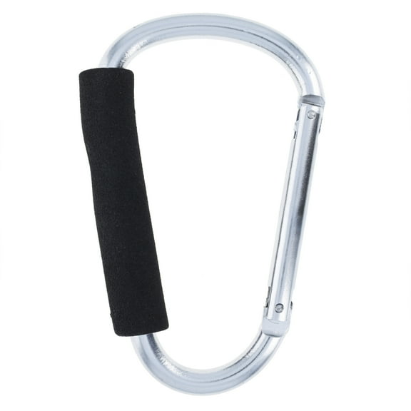 Jumbo 6.5" XL Carabiner Key Chain - Chrome Silver