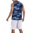 thumbnail image 2 of Sikiie Starry Sky Basketball Jersey Reversible Men's Mesh Athletic Sports Shirts Training Practice S-4XLLarge, 2 of 6