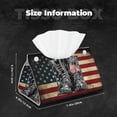 thumbnail image 5 of Cauagu Veterans Day1 for Large Tissue Box Cover Rectangular–Plus Size Rectangle Tissue Box Holder Long Tissue Holder for Bathroom/Car/Office Decor 7.9X4.9X4.9'', 5 of 7