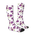 thumbnail image 3 of Fotbe Orchids Flowers print Women's Men's Novelty Crew Socks Cotton Socks Knee High Socks for Walking,Running,Nurses,Pregnancy, 3 of 8