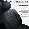 thumbnail image 2 of Wartlyen for HONDA ACCORD 2007 Car Seat Covers Soft Leather Interior Protection Tailored Fit Soft Touch Airbag Safe Design, 2 of 9