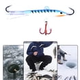 thumbnail image 2 of Señuelos de Pesca de 83mm/18g, anzuelo triple, señuelos de Pesca en hielo, aparejos de Pesca (azul) Likrtyny Para estrenar, 2 of 7