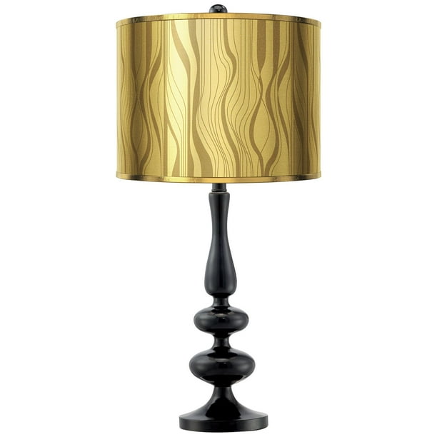Inspire Me Home Decor Mid Century Modern Glam Luxury Table Lamp 29 Tall Black Metal Gathering Gold Curve Drum Shade Living Room Bedroom Com Gathering Gold Curve Drum Shade Living, Home Goods Tall Table Lamps