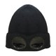 thumbnail image 3 of Gorro de esquí de punto de lana cálida de invierno para hombres y mujeres con gafas extraíbles (negro) Likrtyny Para estrenar, 3 of 8