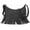 Dark Grey, variant on Boho Fringe Purse Crossbody Small  Hobo Bags for Women Vegan Suede Country Purse | Fit Pad mini