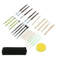 thumbnail image 2 of 28 Polymer Pcs Clay Tools Portable Multipurpose DIY Crafts Pottery Clay Carving Sculpting Tool Set, 2 of 14