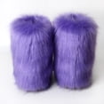 thumbnail image 4 of Women's Faux fur Boot Furry Fluffy Short Snow Boot Mid-Calf Boots Warm Comfortable Outdoor Flat Shoes, 4 of 7