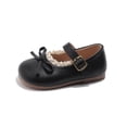 thumbnail image 3 of Zapatos Lindos Quitarlos Alfombra de Puerta Lindo Bowknot Plana Suave de Tacón Bajo de Moda Encaje Vintage Cabeza Redonda Cuero Zapato Encajes, 3 of 7