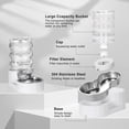 thumbnail image 2 of RIZZARI Automatic 4L Pet Waterer, Gravity Stainless Steel Water Dispenser, 100% BPA-Free, Water Feeder for Cats and Small and Medium-Sized Dogs, 2 of 8