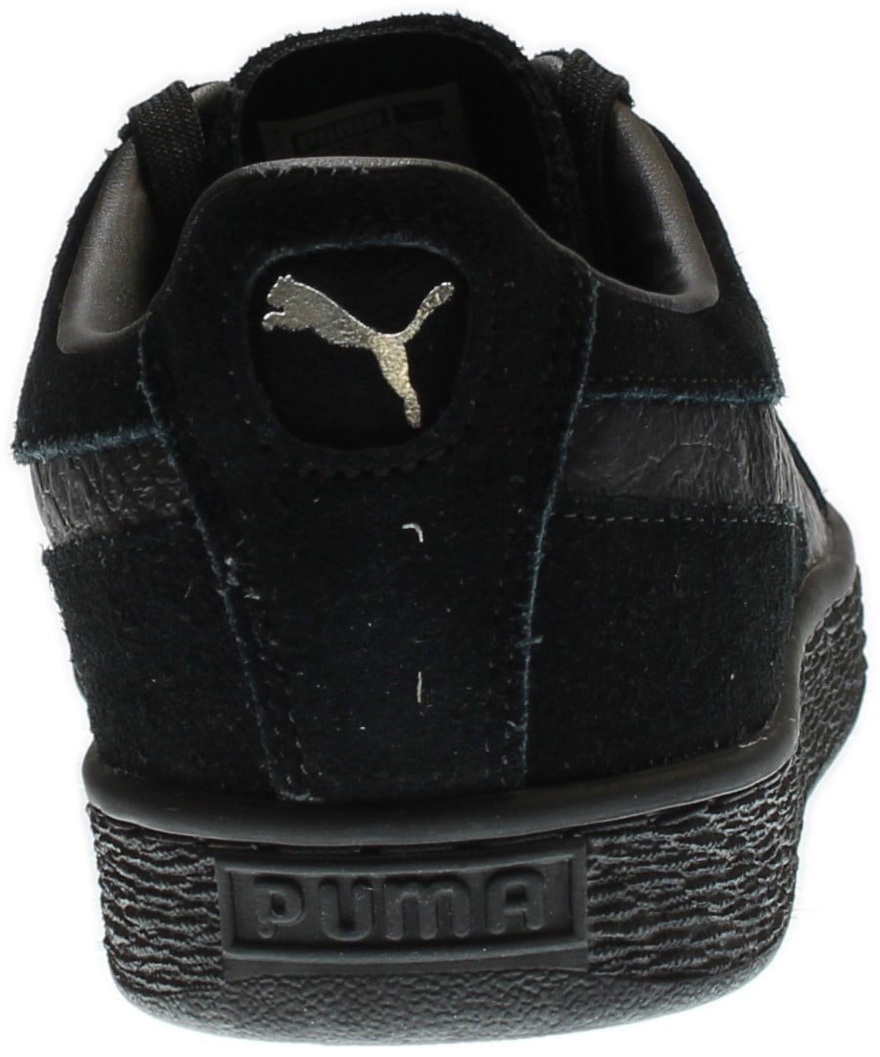 PUMA 363164-06 : Men's Suede Classic Mono Reptile Fashion Sneaker, Black (Puma Black-puma Silv, 10.5 D(M) US) - image 3 of 7