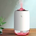 thumbnail image 5 of PureCasa Household Aroma Diffusers with Colorful Lights, 260ml Compact Mute USB Desktop Aromatherapy Oil Diffuser, Quiet Portable Humidifiers for Bedroom Office, 1PC, White, 3.1"x5.1", 5 of 8
