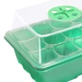 thumbnail image 4 of Caja de 12 agujeros para cultivo de semillas, bandeja para sembrar plantas de jardín de invernadero (negro), 4 of 5