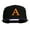 Black Purple, variant on 3D Puff Letter A Embroidered Snapback Cap - Black Silver OSFM