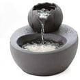 thumbnail image 1 of Fuente para gatos, dispensador de agua de cerámica para mascotas - Bebedero vertical para gatos Lotus - Filtro de circulación automática, agua para la salud y la higiene, fondo con pequeño, 1 of 3