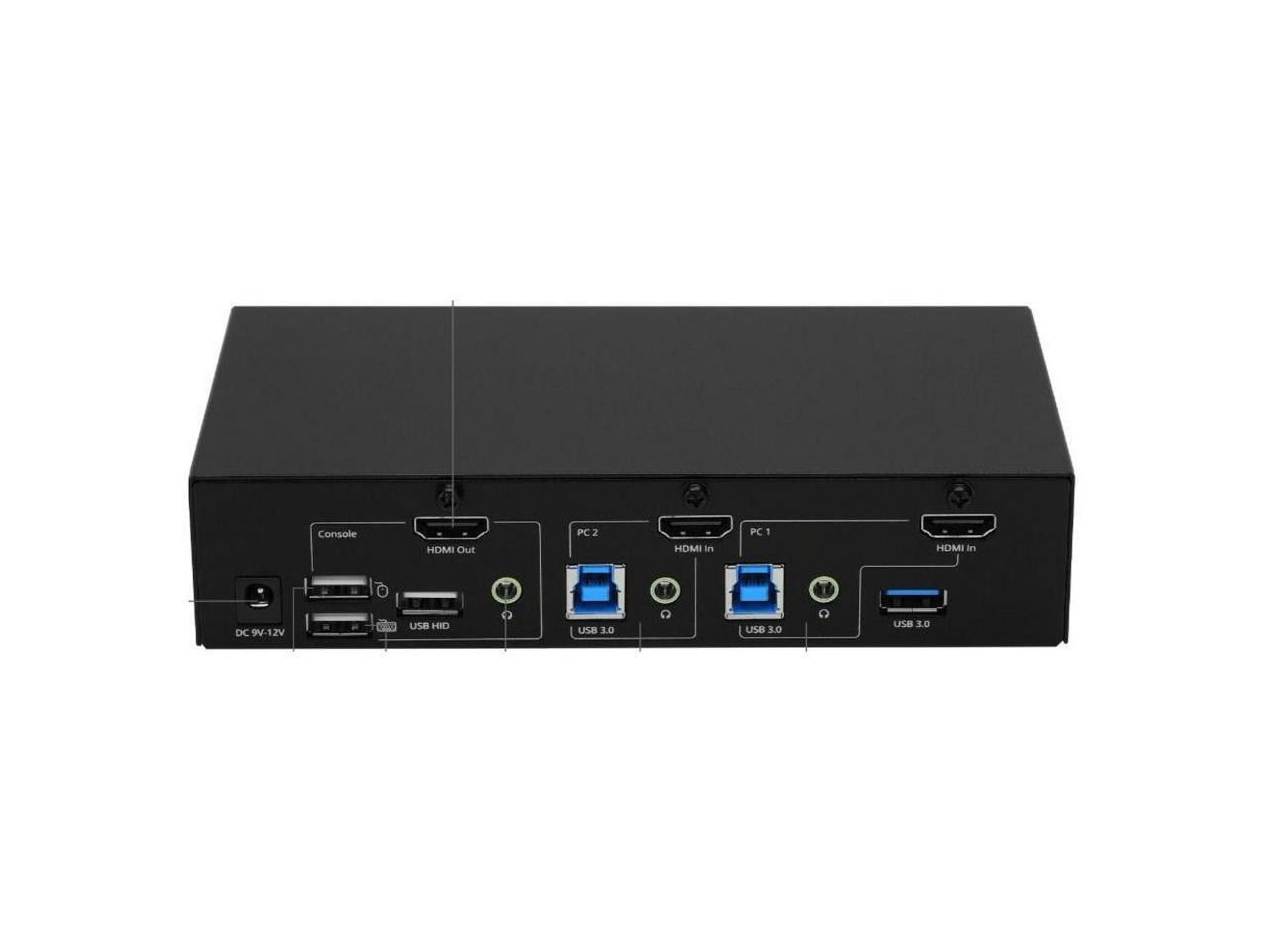 SIIG 2-Port 4K HDMI KVM Switch with PBP Roaming Mouse & PIP CEKV0G11S1