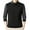Black, variant on Men's Fake Two Pieces Shirts Fall Casual Solid Color Striped Lapel Button Pullover T-Shirts Fashion Base Tops