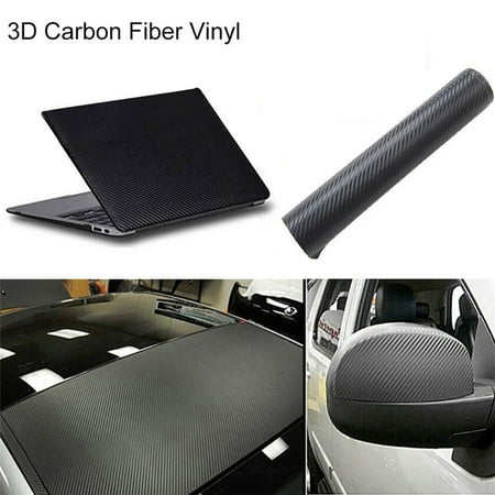- Black Fashion 3D Carbon 127*20cm Fiber Vinyl Sticker For Motorcycle Car pod
