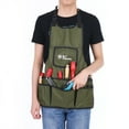 thumbnail image 4 of PENGGONG Waterproof Canvas Gardening Tool Apron Tools Bag with Pockets Adjustable Size Fits Men and Women, 4 of 7