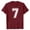 Wine, variant on BUWTTER Mens T Shirts Digital 7 Print Short Sleeve Crew Neck Summer Loose Fit Casual Breathable Shirts for Men Black L