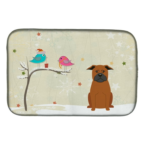 Christmas Presents between Friends Chinese Chongqing Dog Dish Drying Mat