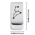 thumbnail image 2 of Stainless Steel Leo (Lion) Astrology Constellation Classic Slim Money Clip Credit Card Holder, 2 of 2