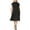 Black/Ivory, variant on Womens Plus Polka Dot Knee-Length Party Dress Black-Ivory 3X