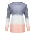 thumbnail image 3 of Gerichy Long Sleeve Tops for Women Sweatshirt Women Plus Size Tie-Dye Printed Gradient Pullover Long Sleeve Sweatshirt Top, 3 of 5