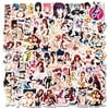 100pcs Anime Stickers，Cute Sexy Girl Decal for Adult, Vinyl Waterproof Bulk Stickers，Water Bottle Laptop Travel Case Car Skateboard Motorcycle Bicycle Luggage Guitar Bike