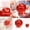 A001- Red, variant on Red Apple Squishy Toy with Gel Filling, 2.5 Inch Translucent Red Fruit Design, for Desk Relaxation Squeeze Toy