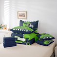thumbnail image 4 of Erosebridal American Football City Bed in a Bag King size, Eat Sleep Bed Set, Soccer Lover Reversible Comforter Sets, Lightweight Room Decoration, 7pcs, 4 of 6