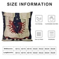 thumbnail image 5 of YINGXI Merry Christmas Ice Skates Decorative Throw Pillow Cover Wood Forest Green Xmas Tree Background Pillow 22x22in, 5 of 5