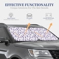 thumbnail image 4 of Balery 2 Piece Lavender Flowers Car Windshield Sun Shade|Foldable Front Windshield Shade for Car Front Window for Most Sedans SUV Truck-, 4 of 7