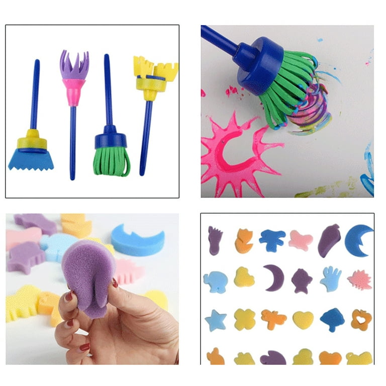 Washable Kids Paint 10 Colors, 10 No Spill Paint Cups for Kids with Lids,  10 Paint Brush Set, 1 Waterproof Kids Smock – Washable Paint Set for Kids  Craft Project, Finger Painting Supplies Kit