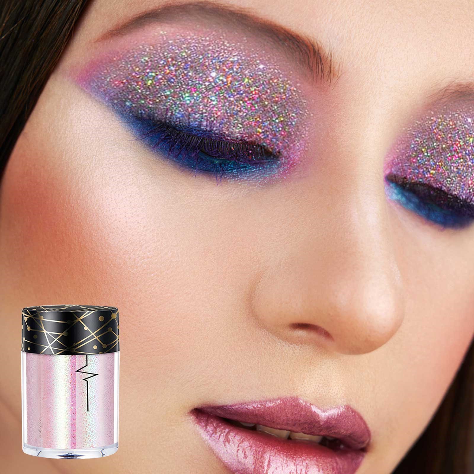 Beauty Makeup Monochrome Eye Shadow Glitter Sequins Star Eye Shadow ...