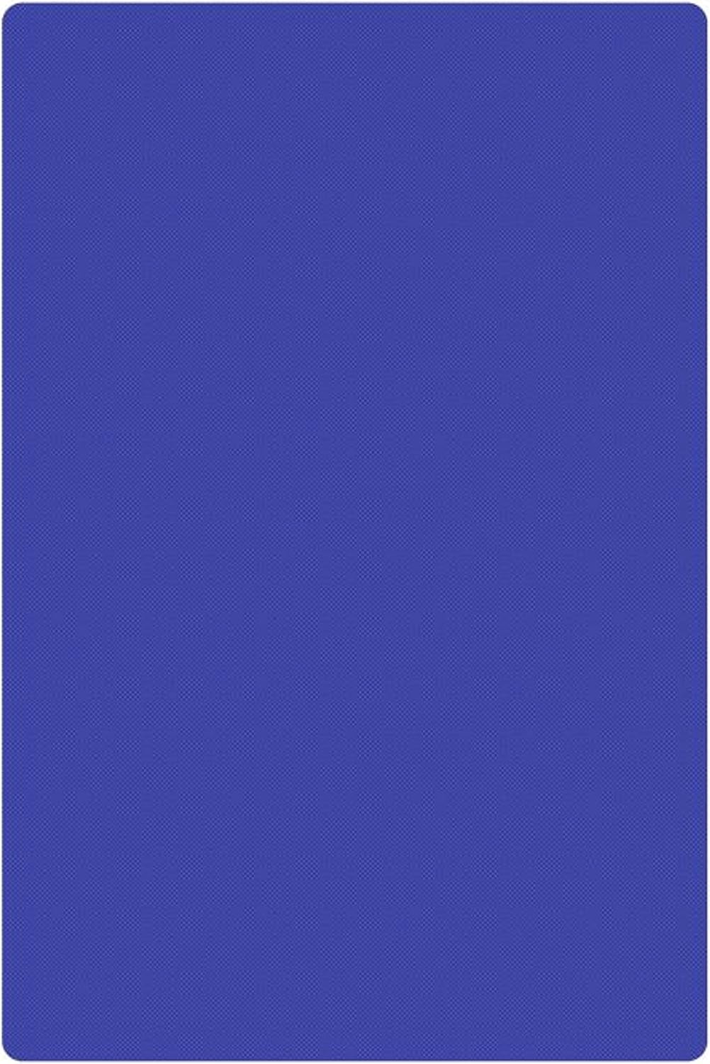 TrueCraftware- 18" X 12" X 1/2” Plastic Cutting Board for Kitchen Blue Color- Plastic Commercial Chopping Board Anti Slip Surface Chopping Food Cutting Mat for Meat Vegetables