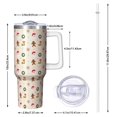 thumbnail image 2 of Christmas 40oz Tumbler– Stainless Steel Insulated Tumbler with Handle and Straw, Large Capacity Travel Cup for Hot & Cold Drinks, 2 of 7