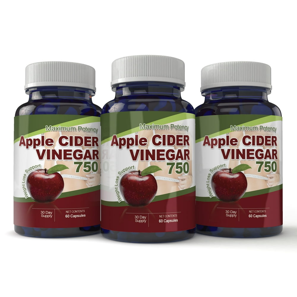 Apple Cider Vinegar Capsules Maximum Potency (3 bottles)