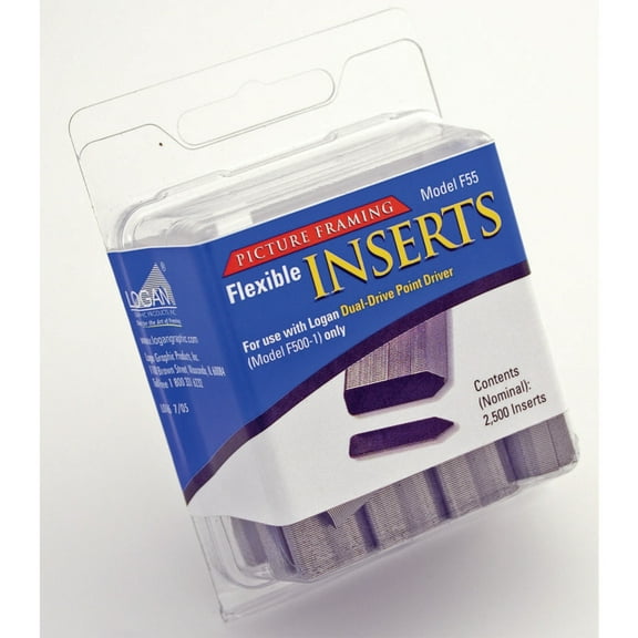 Logan F500-2 Framing Point Strip Refills, Flex Point, 2500/Pkg.