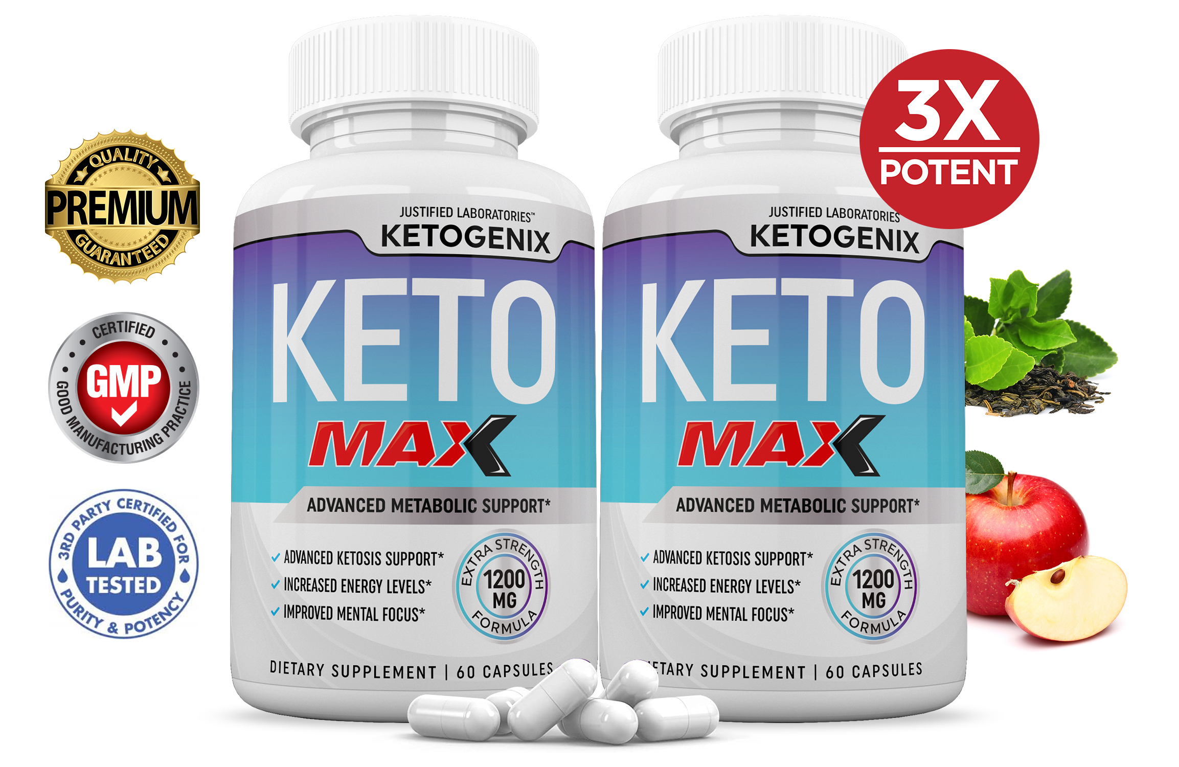 Ketogenix Max 1200mg Keto Pills Ketogenics Supplement Includes goBHB