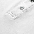 thumbnail image 5 of kamemi Mens Polo Shirts Short Sleeve Men's Crew Neck Pocket T-Shirt(White,XXL), 5 of 6