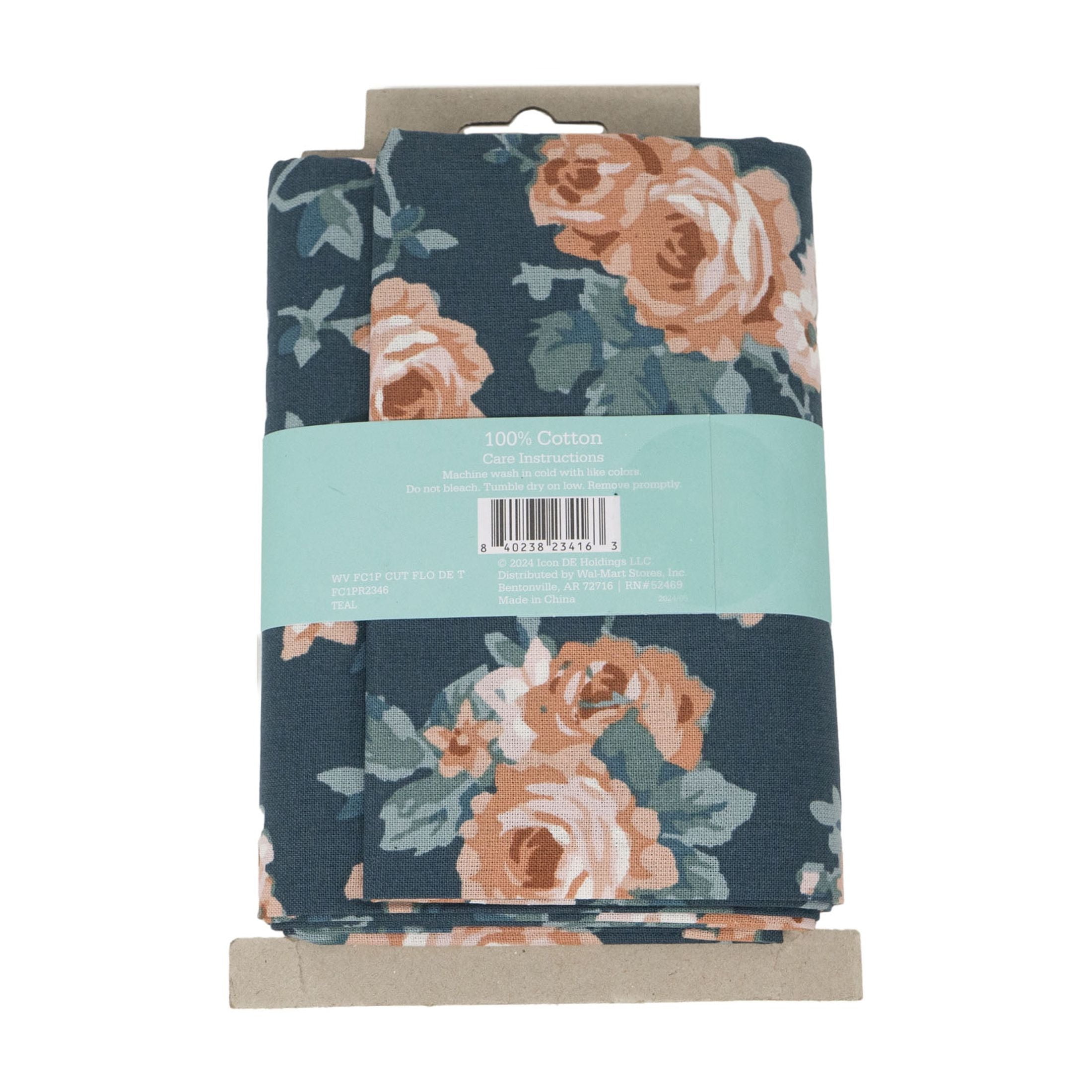 Waverly Inspirations 1 Yard Cut 100% Cotton Prints Fabric, Cutout Floral, 44" Wide for Quilting & Sewing