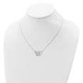 thumbnail image 2 of Diamond2Deal 925 Sterling Silver Butterfly Necklace for Women 18", 2 of 4