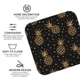thumbnail image 3 of Pofeuu Gold Glitter Pineapples Print Coasters for Drinks, 4Pack PU Leather Coasters, Bar Drink Coasters for Tabletop Protection, Furniture from Damage-Square, 3 of 6